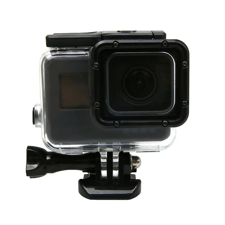 GoPro HERO6 /5 터치 스크린 45m 방수 하우징 보호 케이스 버클 기본 마운트 및 나사 포함, 렌즈 분리 불필요, 45m 방수