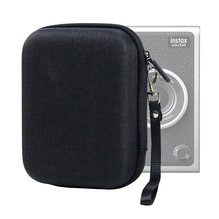 FUJIFILM Instax mini EVO용 하드 케이스 박스 보관 가방, 패브릭 패턴 블랙, 패브릭 패턴 그레이