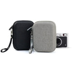 FUJIFILM Instax mini EVO용 하드 케이스 박스 보관 가방, 패브릭 패턴 블랙, 패브릭 패턴 그레이