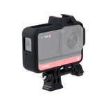 Insta360 One R용 플라스틱 프레임 마운트 보호 케이스 케이지 삼각대 베이스 어댑터 & 긴 나사 & 콜드 슈 베이스 포함, 콜드 슈 프레임