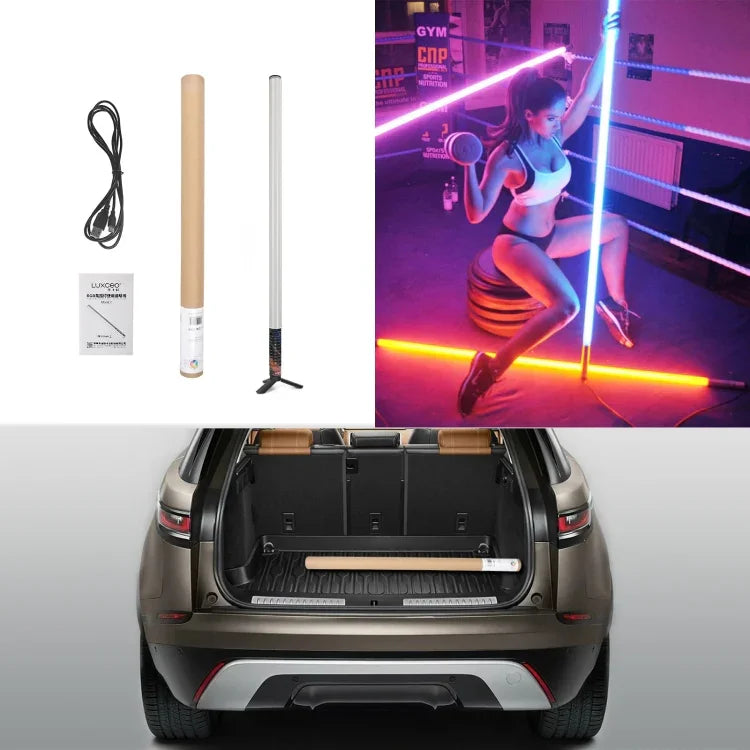 LUXCeO Mood1 85cm RGB 컬러풀 분위기 리듬 LED 스틱, 휴대용 비디오 사진 보조 조명, 삼각대 없음, 85cm
