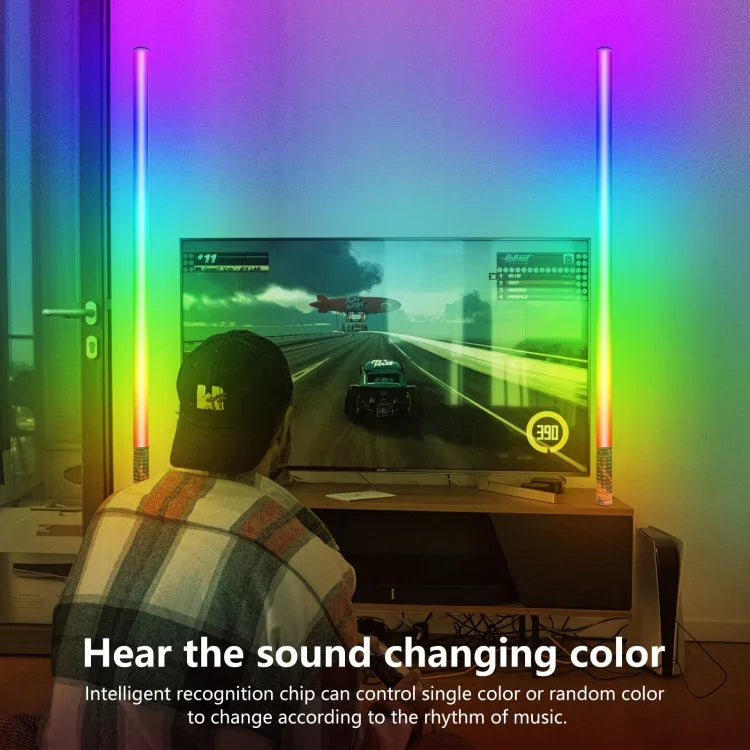 LUXCeO Mood1 85cm RGB 컬러풀 분위기 리듬 LED 스틱, 휴대용 비디오 사진 보조 조명, 삼각대 없음, 85cm