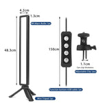 LUXCeO WS66 USB LED 라이브 비디오 라이트 2500K-9000K 바이컬러 노트북 회의 보조 조명, WS66