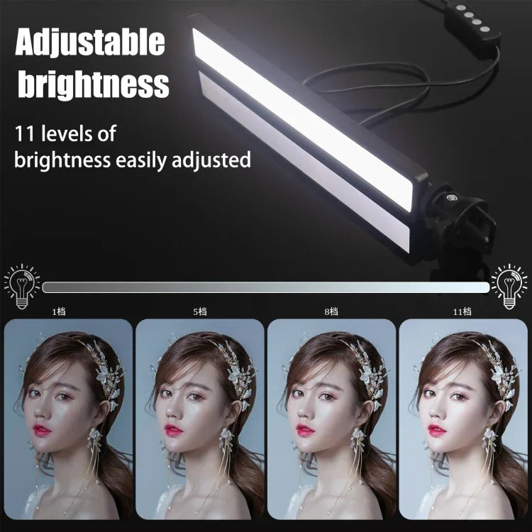 LUXCeO WS66 USB LED 라이브 비디오 라이트 2500K-9000K 바이컬러 노트북 회의 보조 조명, WS66