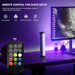 LUXCeO P100 RGB 사진 비디오 라이트 스틱 핸드헬드 보조 조명 리모컨 및 그리드 소프트박스 포함, P100+그리드 소프트박스