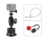 단일 흡착 컵 마운트 홀더 삼각대 어댑터 & 스틸 테더 & 안전 버클 포함, 단일 흡착 컵