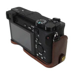 1/4인치 나사 PU 가죽 카메라 하프 케이스 베이스 Sony ILCE-A6500 / A6500용, Sony ILCE-A6500 / A6500용