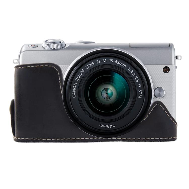 1/4인치 나사 PU 가죽 카메라 하프 케이스 베이스 Canon EOS M100용, Canon EOS M100용