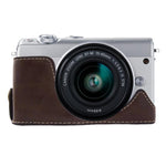 1/4인치 나사 PU 가죽 카메라 하프 케이스 베이스 Canon EOS M100용, Canon EOS M100용