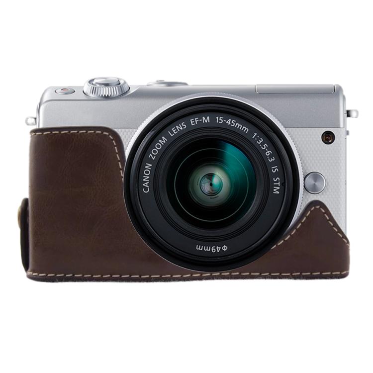 1/4인치 나사 PU 가죽 카메라 하프 케이스 베이스 Canon EOS M100용, Canon EOS M100용