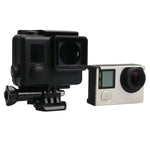 GoPro HERO4 ABS 스켈레톤 하우징 보호 케이스 커버 버클 기본 마운트 & 리드 스크류, HERO4용