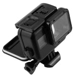 GoPro HERO5 터치 스크린 백 커버 + 45m 방수 하우징 보호 케이스 2-in-1 (장착 시 렌즈 분해 불필요) 버클 기본 마운트 & 리드 스크류 포함, 렌즈 분해 불필요