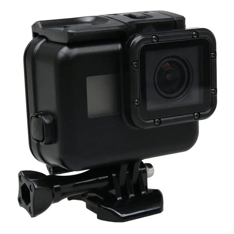 GoPro HERO6 / 5 터치 스크린 백 커버 + 45m 방수 하우징 보호 케이스 2-in-1 (장착 시 렌즈 분해 필요) 버클 기본 마운트 & 리드 스크류 포함, 렌즈 분해 필요