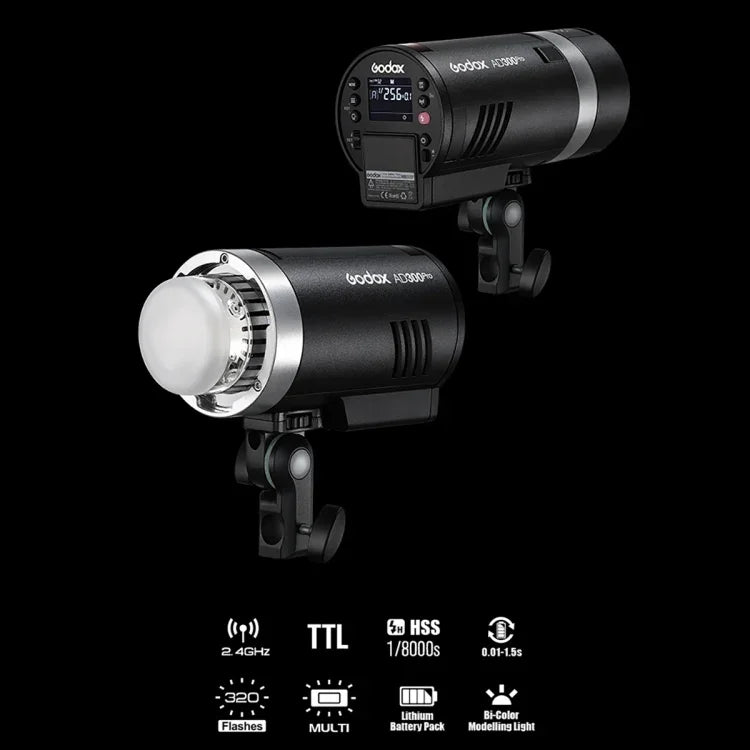 Godox AD300 Pro 300Ws TTL HSS 포켓 플래시 야외 스피드라이트 라이트 키트, AD300 Pro