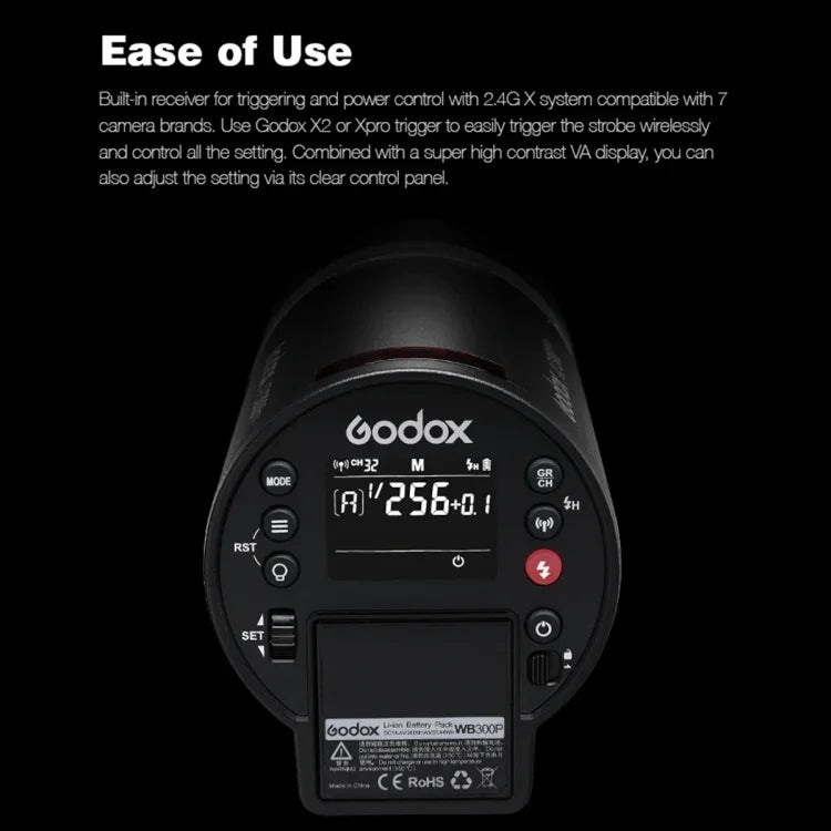 Godox AD300 Pro 300Ws TTL HSS 포켓 플래시 야외 스피드라이트 라이트 키트, AD300 Pro
