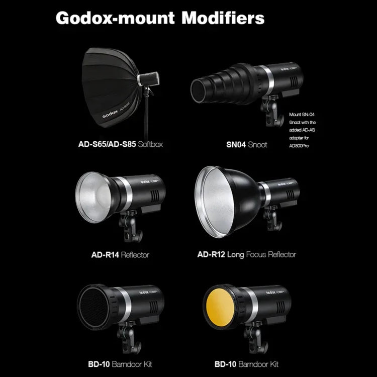 Godox AD300 Pro 300Ws TTL HSS 포켓 플래시 야외 스피드라이트 라이트 키트, AD300 Pro