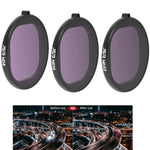 GoPro HERO8 Black용 JSR 라운드 하우징 3-in-1 ND8+ND16+ND32 렌즈 필터, 3-in-1 ND 렌즈
