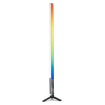 LUXCeO Mood1 85cm RGB 컬러풀 분위기 리듬 LED 스틱 핸드헬드 비디오 사진 보조 조명 삼각대 포함, 85cm 삼각대 포함