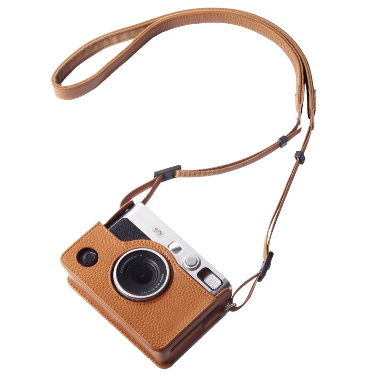 FUJIFILM instax mini Evo 전신 카메라 정품 가죽 케이스 가방 스트랩 포함, FUJIFILM instax mini Evo용