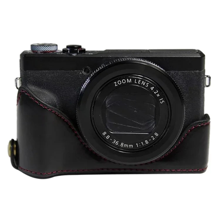 1/4인치 나사 PU 가죽 카메라 하프 케이스 베이스 Canon G7 X Mark III / G7 X3용, Canon G7 X Mark III / G7 X3용, Canon G7 X Mark III용