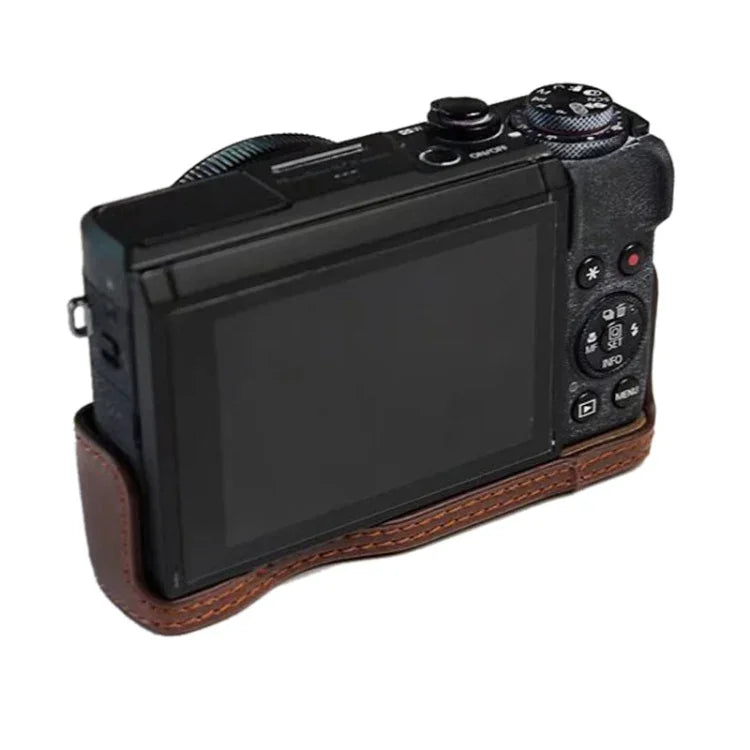 1/4인치 나사 PU 가죽 카메라 하프 케이스 베이스 Canon G7 X Mark III / G7 X3용, Canon G7 X Mark III / G7 X3용, Canon G7 X Mark III용