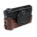 1/4인치 나사 PU 가죽 카메라 하프 케이스 베이스 Canon G7 X Mark III / G7 X3용, Canon G7 X Mark III / G7 X3용, Canon G7 X Mark III용