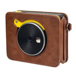 Kodak Mini Shot 3 Square Retro / C300R instax 전신 카메라 PU 가죽 케이스 가방 스트랩 포함, Kodak Mini Shot 3 Square Retro / C300R용