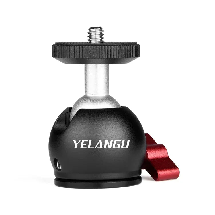 YELANGU 360도 파노라마 메탈 삼각대 볼 헤드 어댑터 돌리 카용, 볼 헤드 어댑터