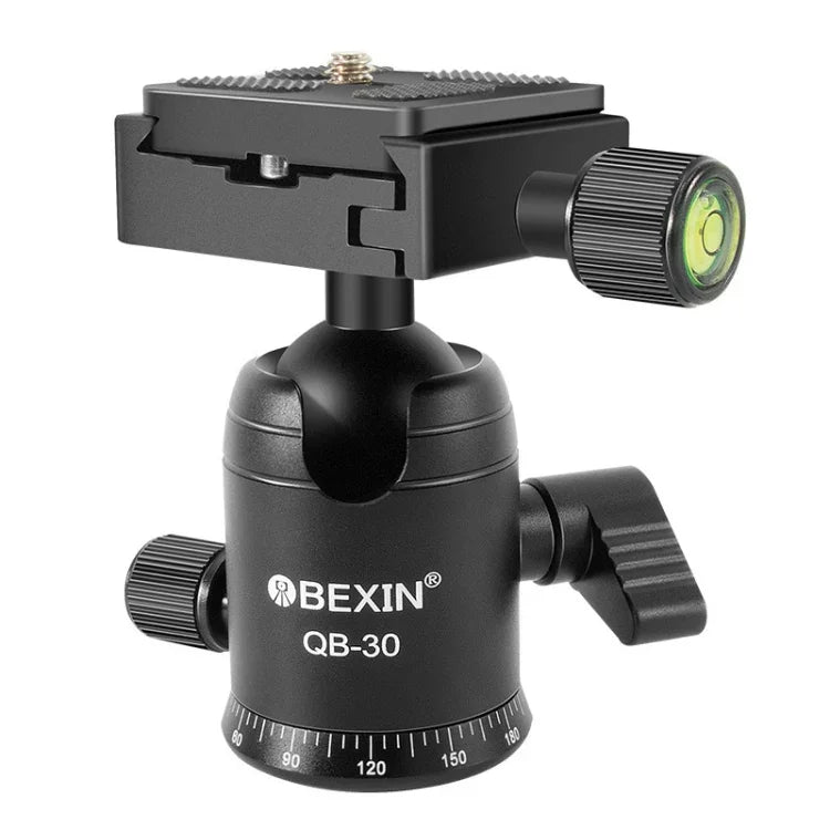 BEIXIN QB-30 360도 회전 파노라마 금속 볼 헤드 및 퀵 릴리스 플레이트, QB-30