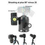 BEIXIN QB-30 360도 회전 파노라마 금속 볼 헤드 및 퀵 릴리스 플레이트, QB-30