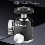YELANGU LW-A01 파노라마 메탈 삼각대 볼 헤드 어댑터, LW-A01
