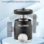 YELANGU LW-A01 파노라마 메탈 삼각대 볼 헤드 어댑터, LW-A01