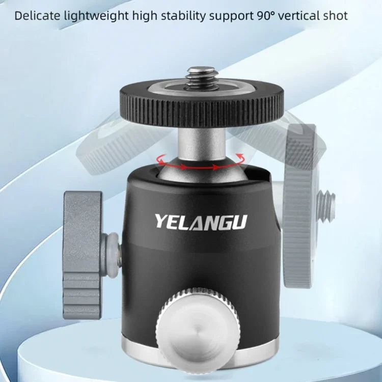 YELANGU LW-A01 파노라마 메탈 삼각대 볼 헤드 어댑터, LW-A01