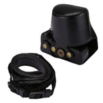 Full Body Camera PU Leather Case Bag with Strap for Canon EOS M5, For EOS M5