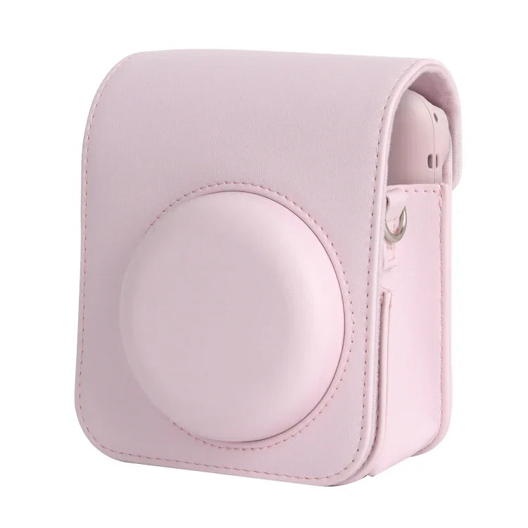FUJIFILM instax mini 12 전신 가죽 케이스 카메라 가방 스트랩 포함