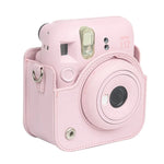 FUJIFILM instax mini 12 전신 가죽 케이스 카메라 가방 스트랩 포함