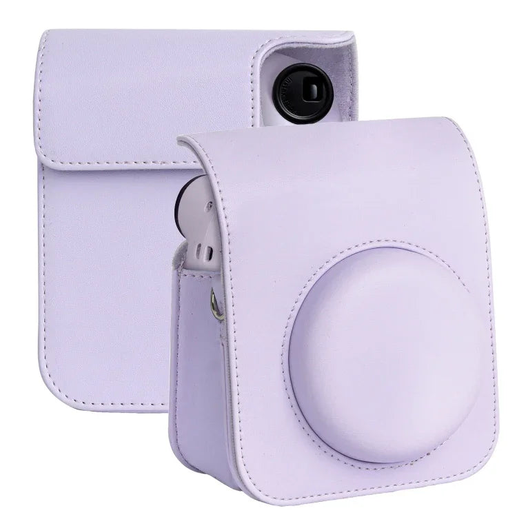 FUJIFILM instax mini 12 전신 가죽 케이스 카메라 가방 스트랩 포함
