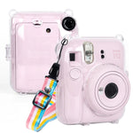 FUJIFILM Instax mini 12 크리스탈 하드 케이스 카메라 가방 어깨끈 포함, FUJIFILM Instax mini 12용