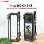 Insta360 X3 YELANGU LW-ONE X3 메탈 케이지 확장 프레임 케이스, LW-ONE X3