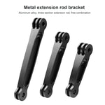 GoPro, Insta360, DJI 및 기타 액션 카메라용 3-in-1 조인트 알루미늄 확장 암 그립 익스텐더, 3-in-1