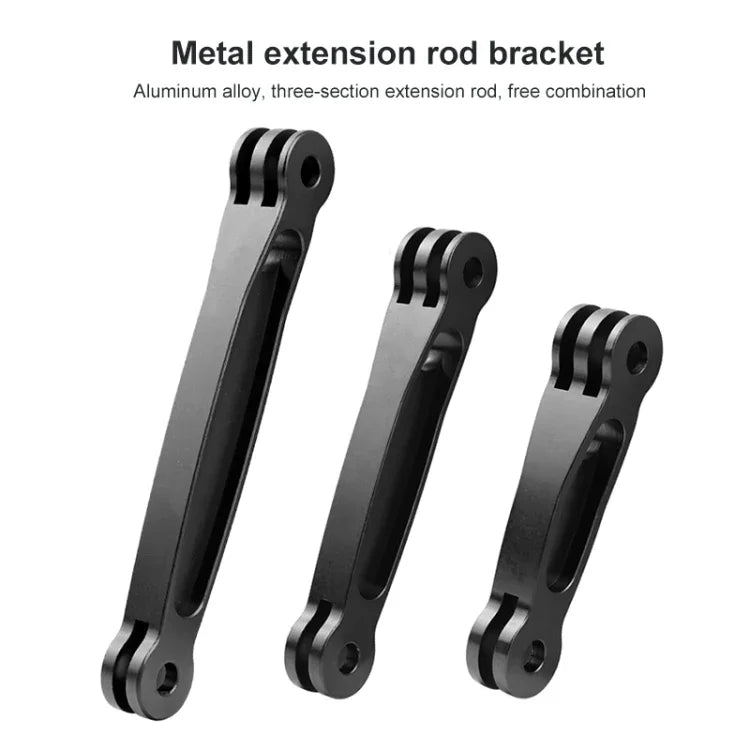 GoPro, Insta360, DJI 및 기타 액션 카메라용 3-in-1 조인트 알루미늄 확장 암 그립 익스텐더, 3-in-1