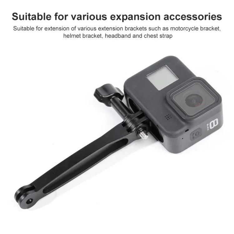 GoPro, Insta360, DJI 및 기타 액션 카메라용 3-in-1 조인트 알루미늄 확장 암 그립 익스텐더, 3-in-1