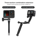GoPro, Insta360, DJI 및 기타 액션 카메라용 3-in-1 조인트 알루미늄 확장 암 그립 익스텐더, 3-in-1