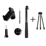 GoPro, Insta360, DJI 및 기타 액션 카메라, 휴대폰용 30-93cm 그립 접이식 삼각대 홀더 다기능 셀카봉 모노포드, 길이: 30-93cm