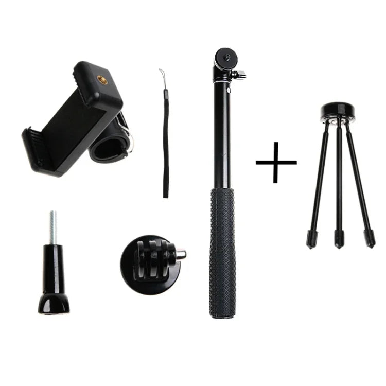 GoPro, Insta360, DJI 및 기타 액션 카메라, 휴대폰용 30-93cm 그립 접이식 삼각대 홀더 다기능 셀카봉 모노포드, 길이: 30-93cm