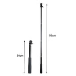 GoPro, Insta360, DJI 및 기타 액션 카메라, 휴대폰용 30-93cm 그립 접이식 삼각대 홀더 다기능 셀카봉 모노포드, 길이: 30-93cm