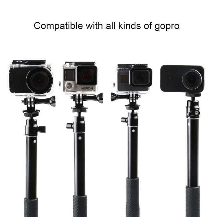 GoPro, Insta360, DJI 및 기타 액션 카메라, 휴대폰용 30-93cm 그립 접이식 삼각대 홀더 다기능 셀카봉 모노포드, 길이: 30-93cm