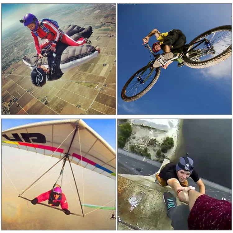 GoPro, Insta360, DJI 및 기타 액션 카메라용 헬멧 전면 마운트 번들 세트, 마운트 번들 세트