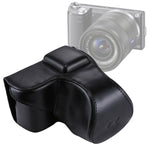Sony NEX 5N / 5R / 5T (16-50mm / 18-55mm 렌즈)용 스트랩 포함 전신 카메라 PU 가죽 케이스 가방, Sony NEX 5N용