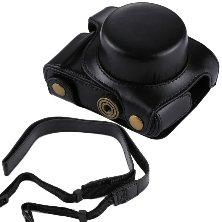 Panasonic Lumix GF7 / GF8 / GF9 (12-32mm / 14-42mm 렌즈)용 스트랩 포함 전신 카메라 PU 가죽 케이스 가방, Lumix GF7용